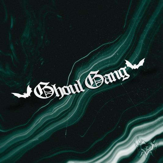 ghoulg gang decal white, transparent