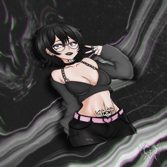 anime sticker of original character noushi from always sick