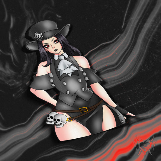 anime sticker of testament from guilty gear