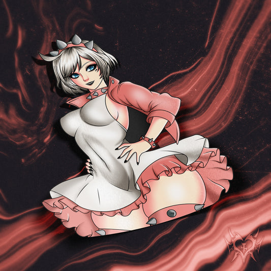 anime sticker of elphelt valentine from guilty gear