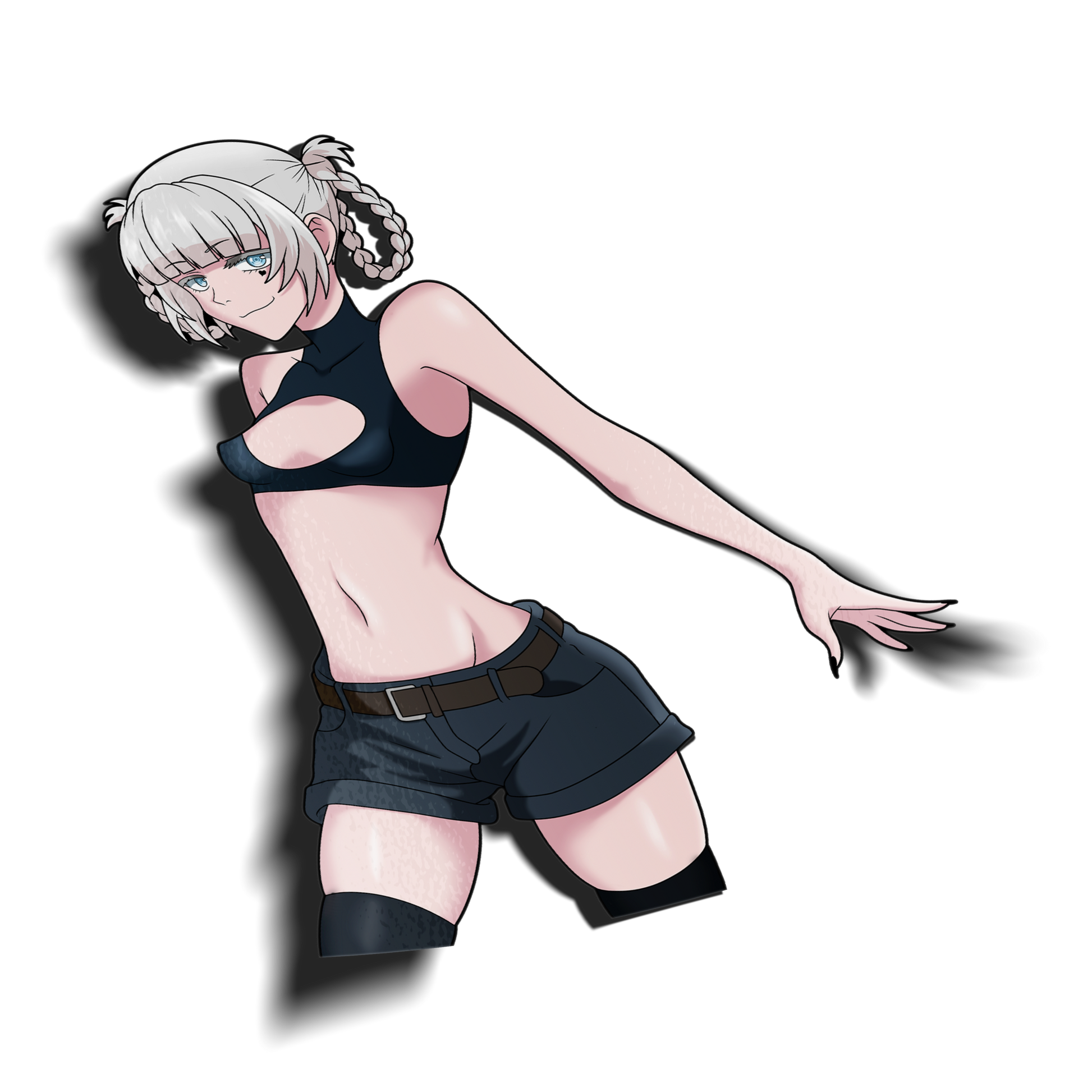 anime sticker of nazuna from call of the night, transparent