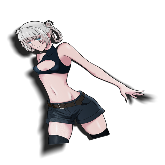 anime sticker of nazuna from call of the night, transparent