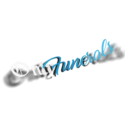 only funerals decal parody blue, transparent