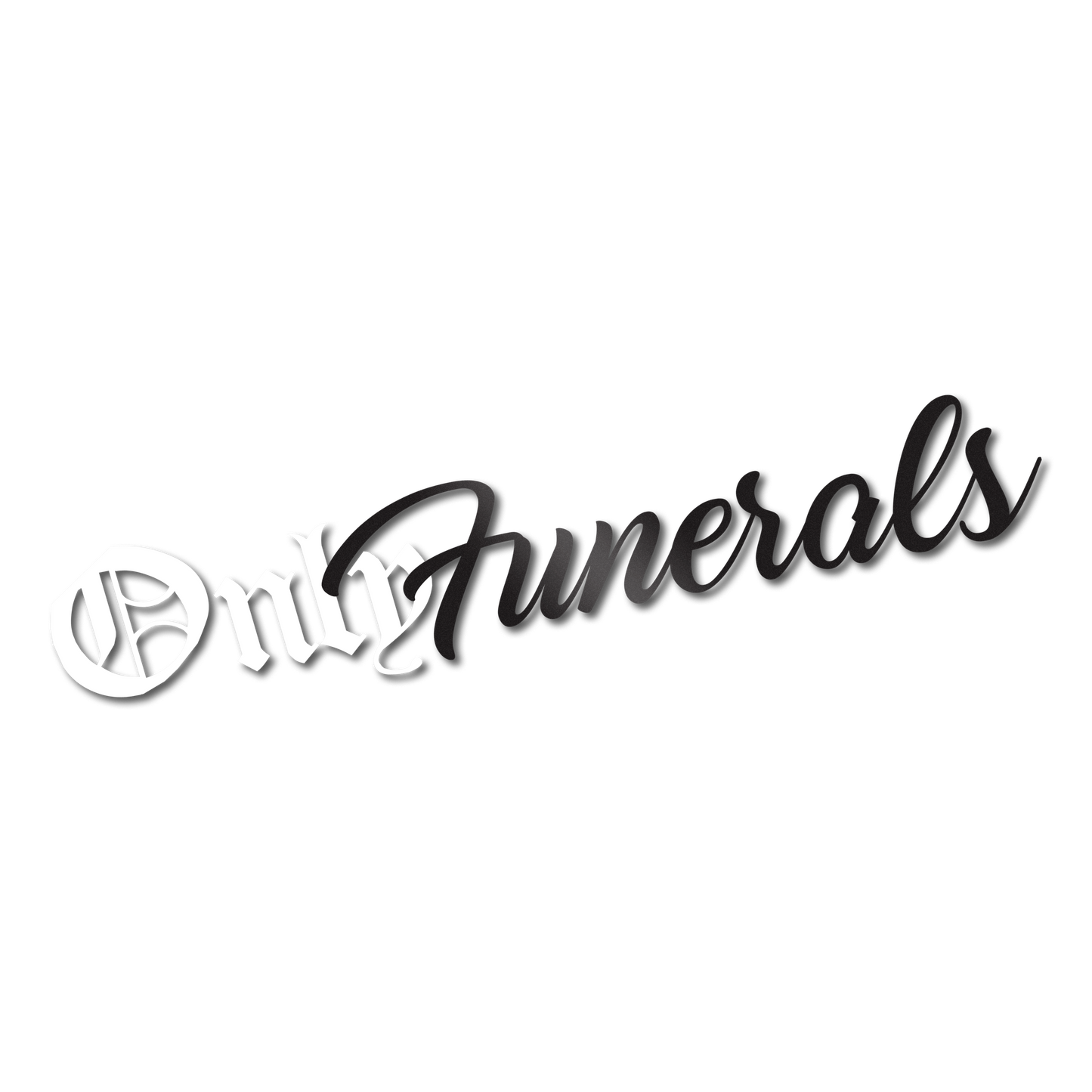 OnlyFunerals Decal - Just Black