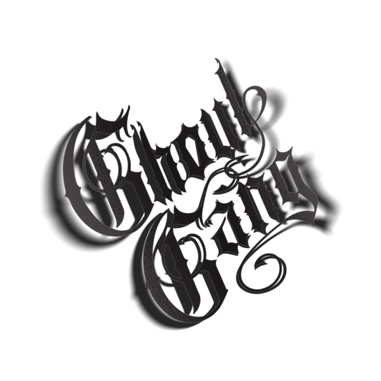 fancy ghoul gang decal black, transparent