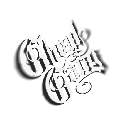 fancy ghoul gang decal white, transparent