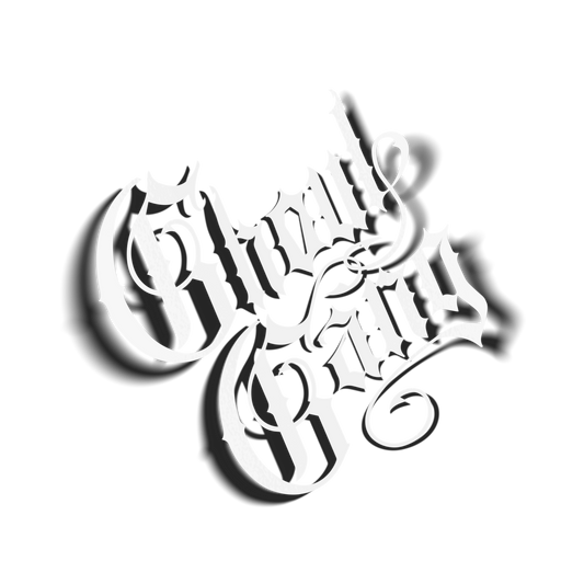 fancy ghoul gang decal white, transparent