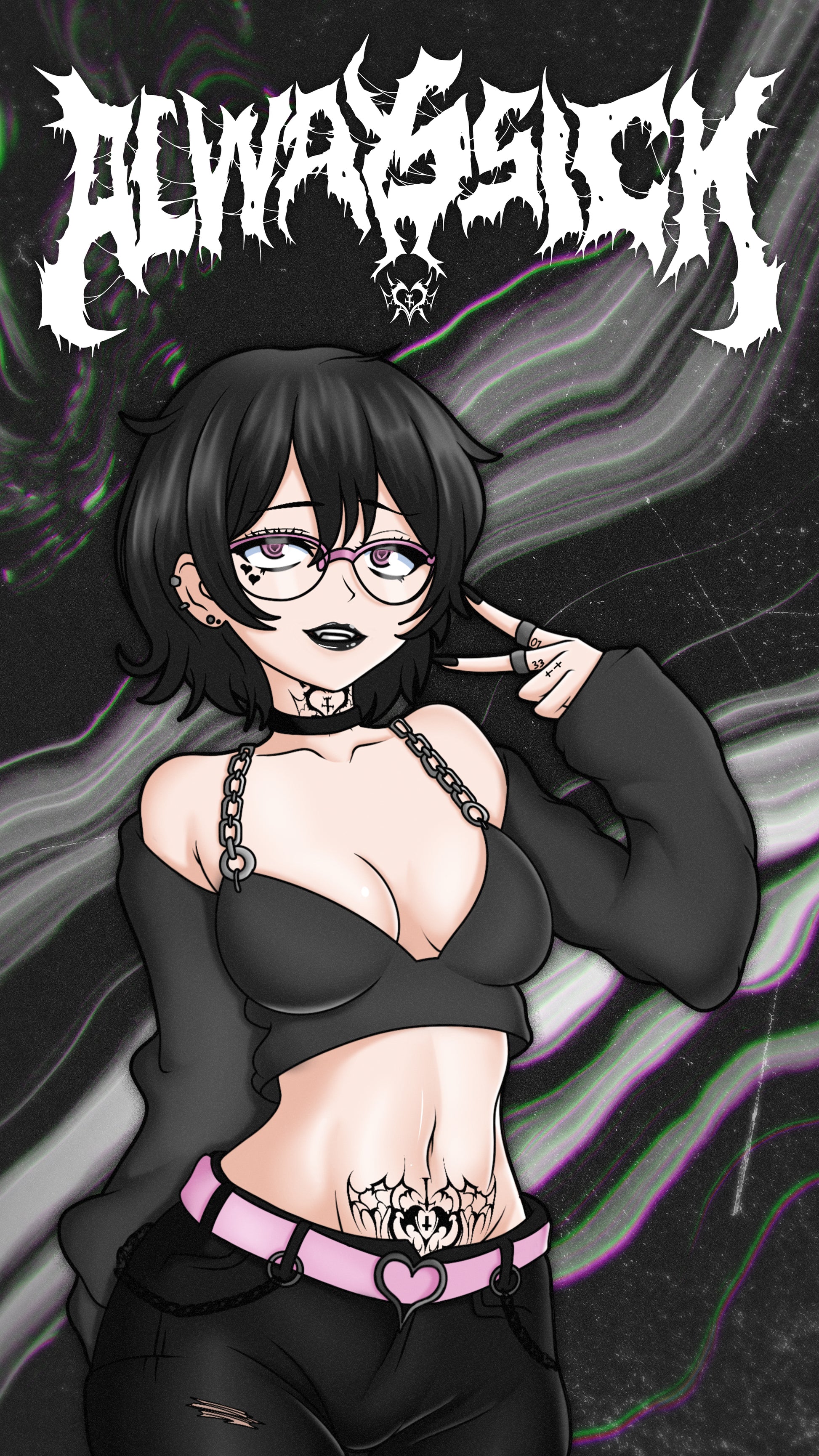 anime wallpaper of original character noushi from always sick