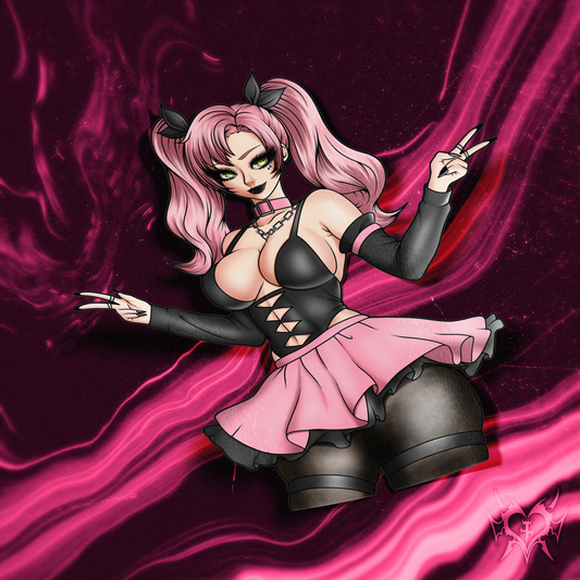 Goth Nicole Demara Sticker