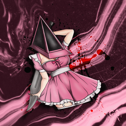 Lady Pyramid Head Sticker