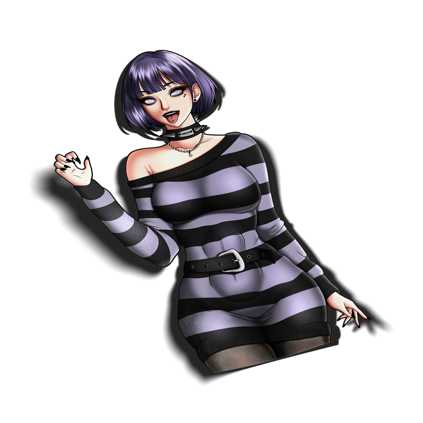 Goth Hinata Hyuuga Sticker